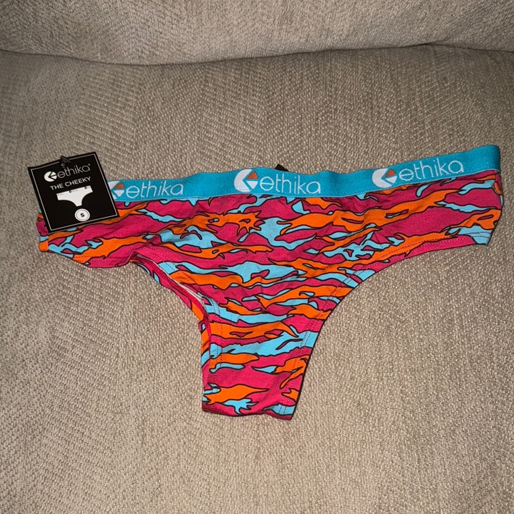Ethika Women's Colorful Zebra Cheeky Underwear